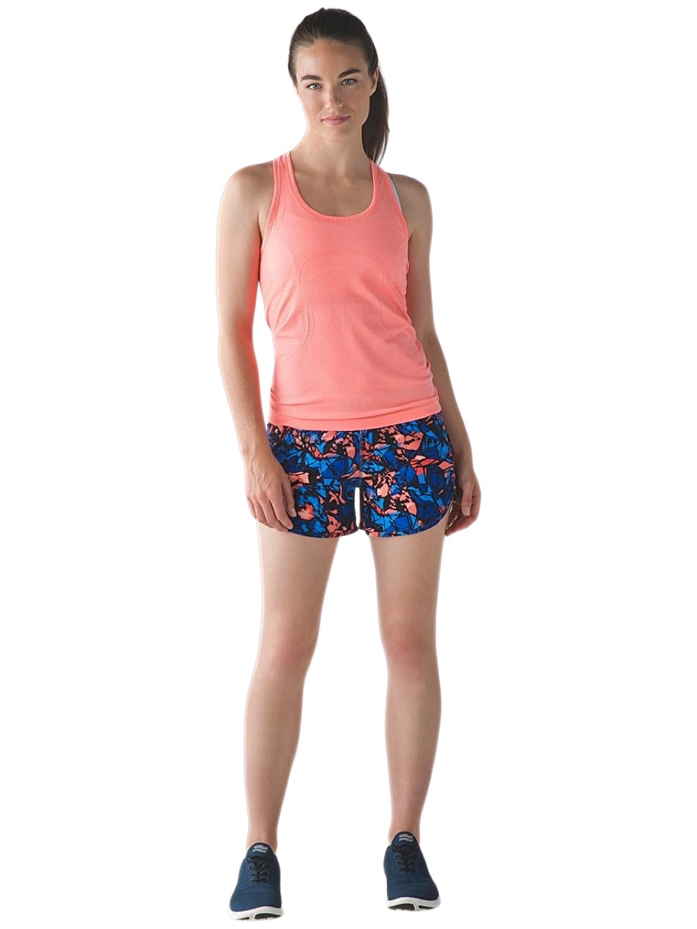 LULULEMON Tracker Short IV‎ 4-Way Stretch in
Paint Storm Harbor Blue Mult… - Picture 2 of 6